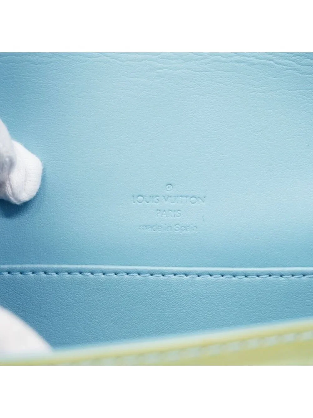 Louis Vuitton Shoulder Bag Vernis Thompson Street Baby Blue